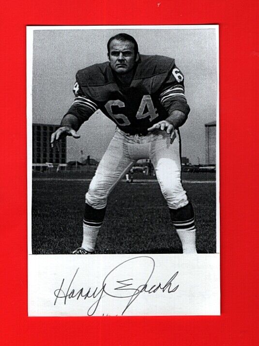 1963-69 HARRY JACOBS-BUFFALO BILLS AUTOGRAPHED CUT W/Photo Poster painting