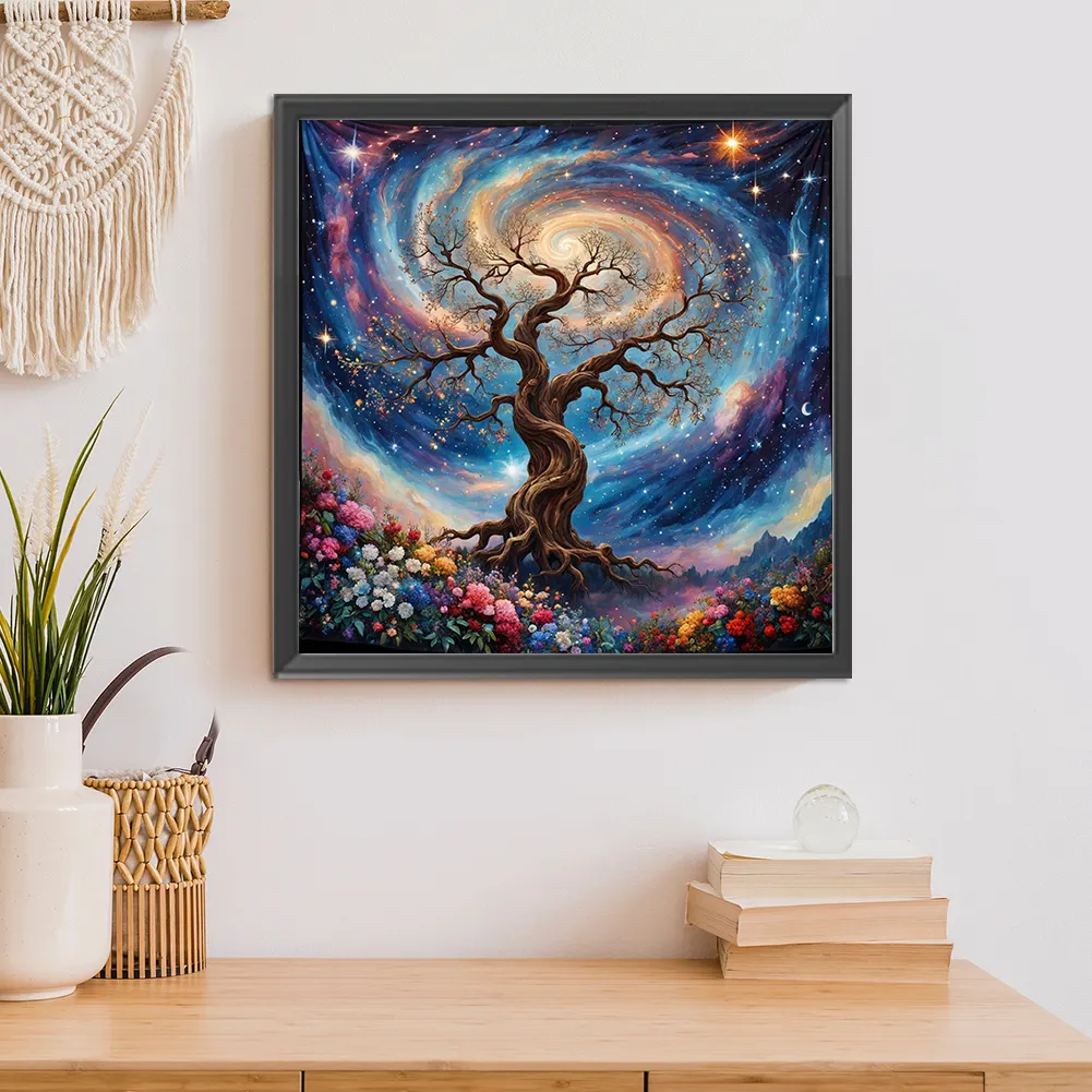 Diamond Painting - Full Square Drill - Tree(Canvas|45*45cm)