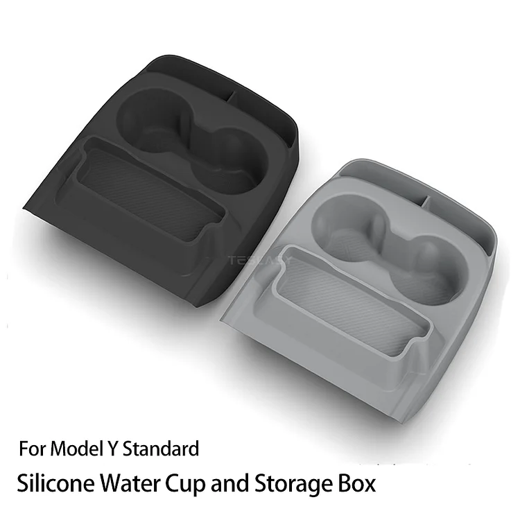Teslasy Silicone Integrated Cup Holder for Tesla Model Y (2026+ Standard)