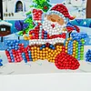 1Pcs Diamond Painting Christmas Sleigh Theme Greeting Card Set with Envelopes