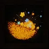 Whimsical LED Art Frame Night Light, Rechargeable Illuminated Decor