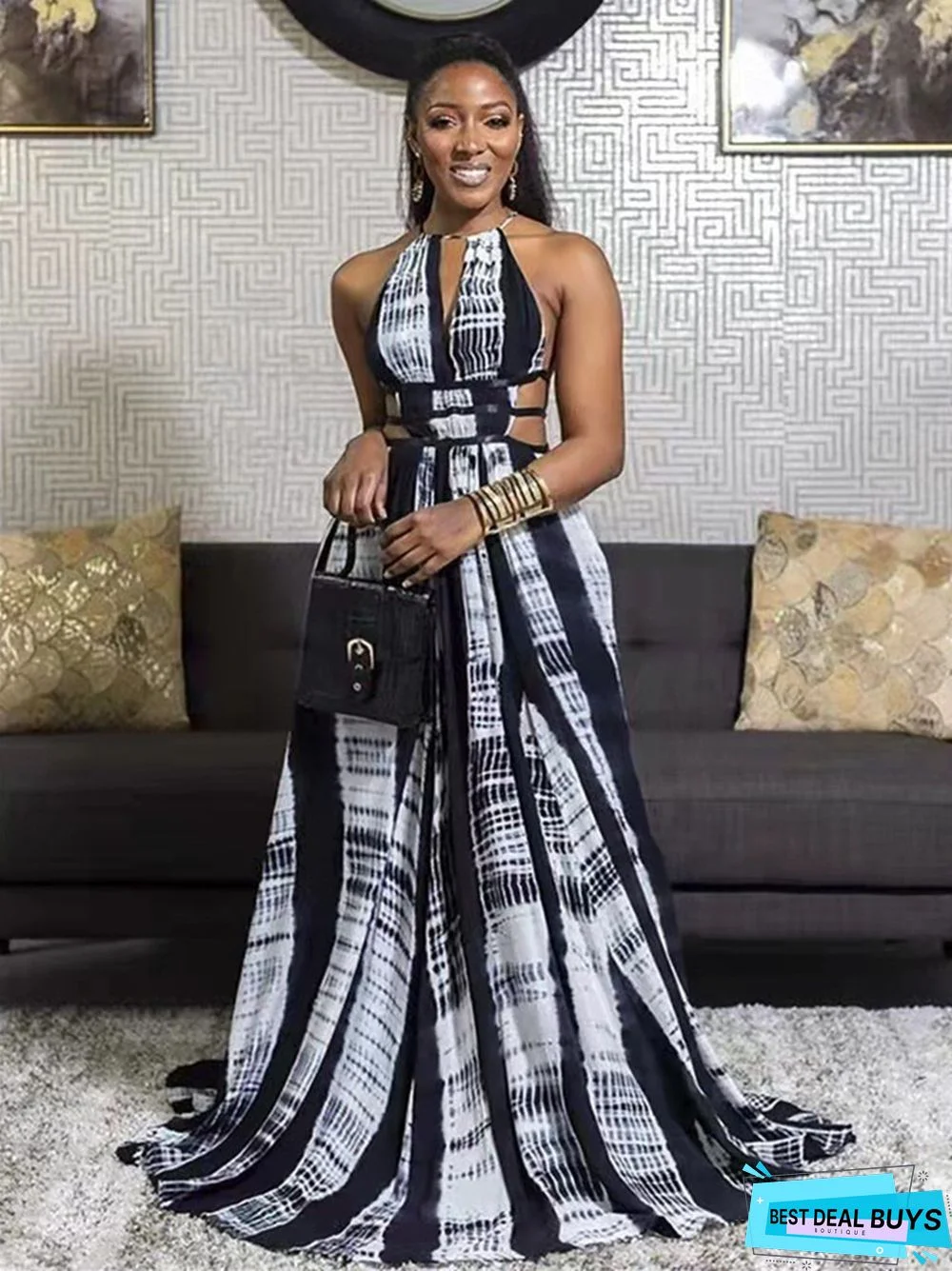 Summer New Women's Clothing Sexy Fashion Printed Dress Women