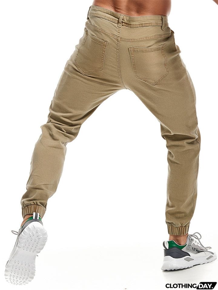 Men's Fashion Comfy Ankle Banded Jeans