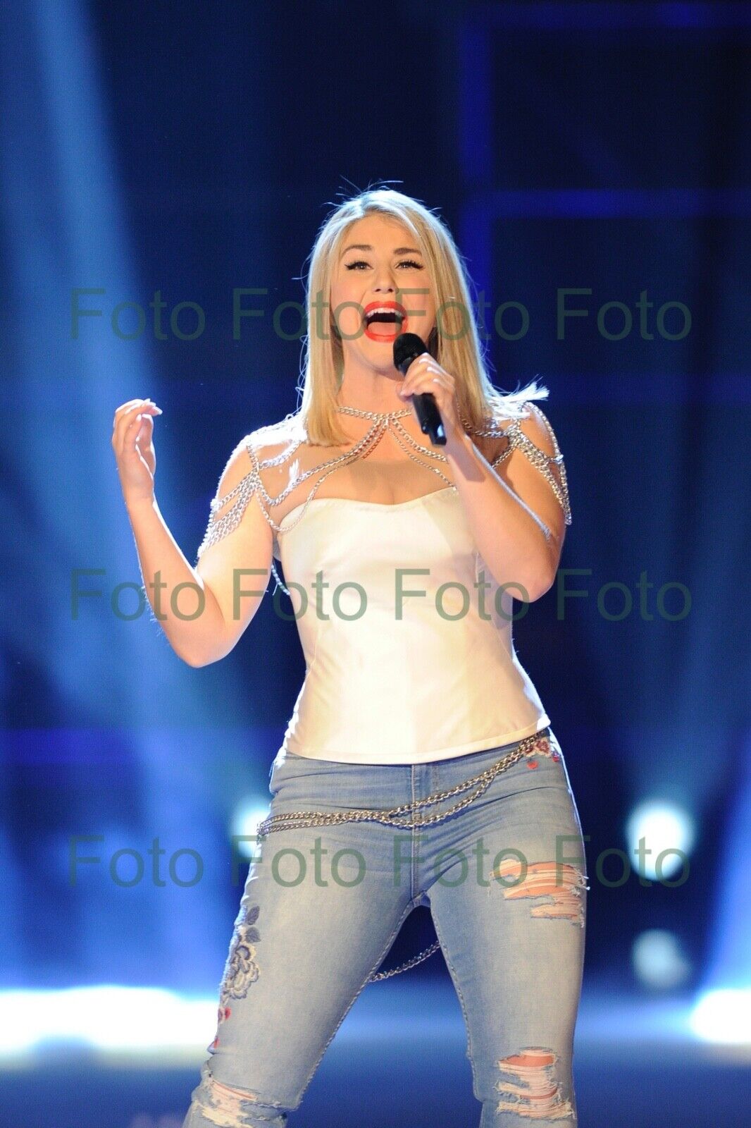 Beatrice Egli TV Pop Songs Music Photo Poster painting 20 X 30 CM Without Autograph (Be-9