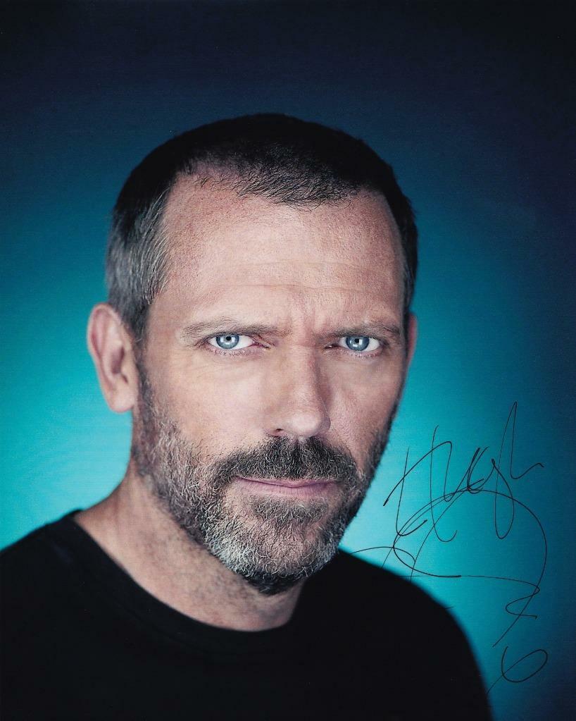 Hugh Laurie House SIGNED AUTOGRAPHED 10 X 8