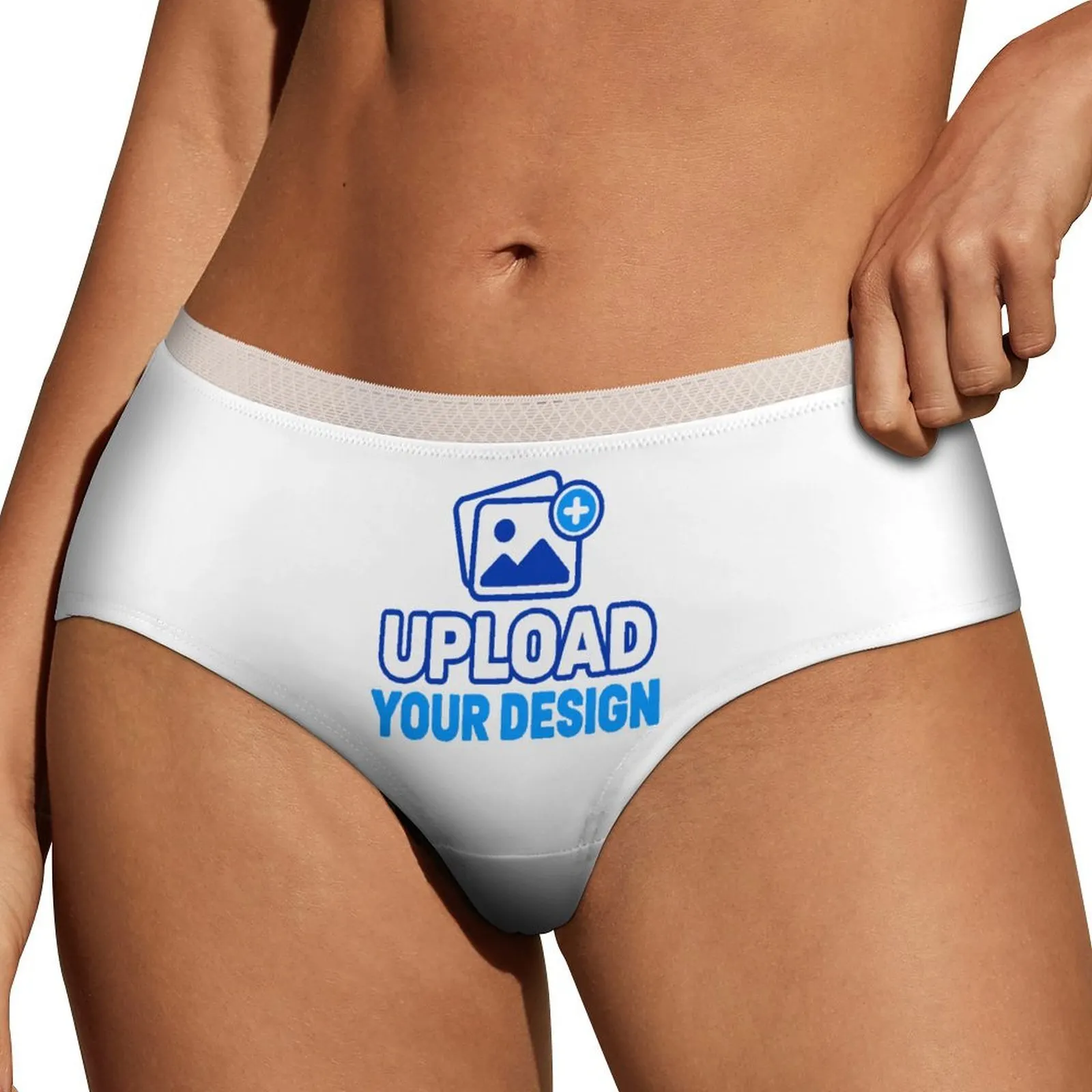 Lace-Trim Milk-Silk Briefs &ndash; personalized print product image 8