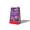 2027 New DIY Diamond Painting Flower Butterfly Desk Calendar Set 12-Month Flip Calendar Design Monthly Planner Office Desktop Decor