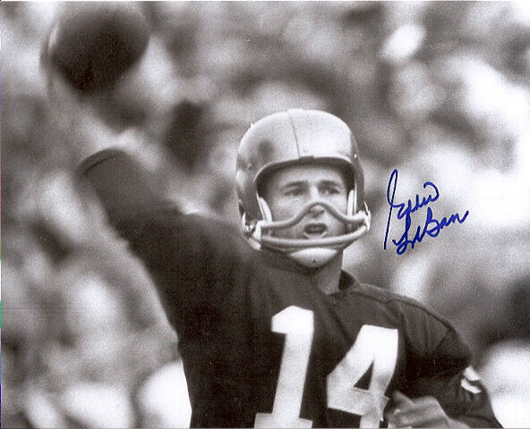 Eddie LeBaron autographed 8x10 Washington Redskins#1