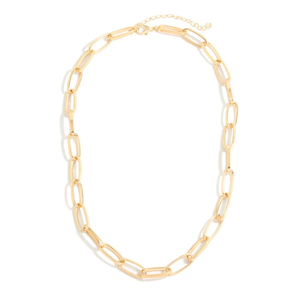 Dvacaman New Punk Gold Color Portrait Pendant Necklace for Women Cuban Multi Layered Chunky Thick Chain Choker Necklaces Jewelry