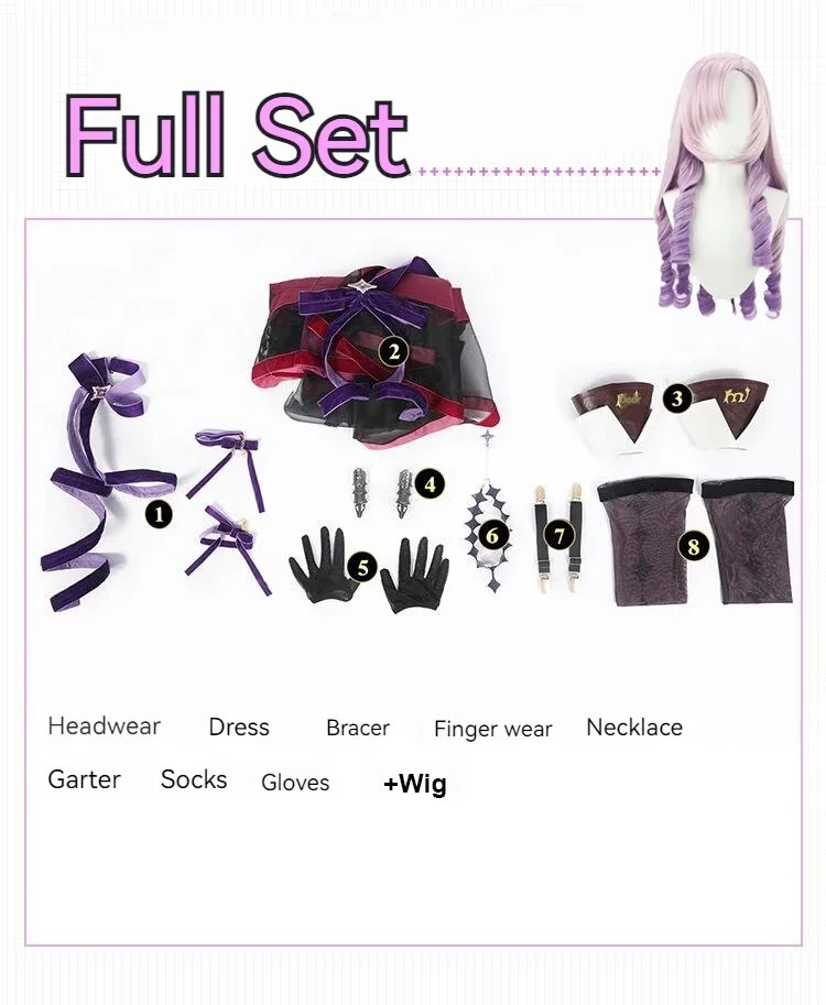 【Wetrose】In Stock Salome Hyakumantenbara Cosplay Costume Nijisanji 2324 Njsj Vtuber Full Set for Women Woman Halloween