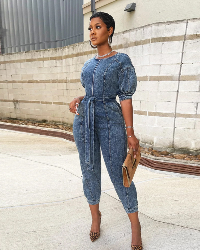 All For Denim Jumpsuit