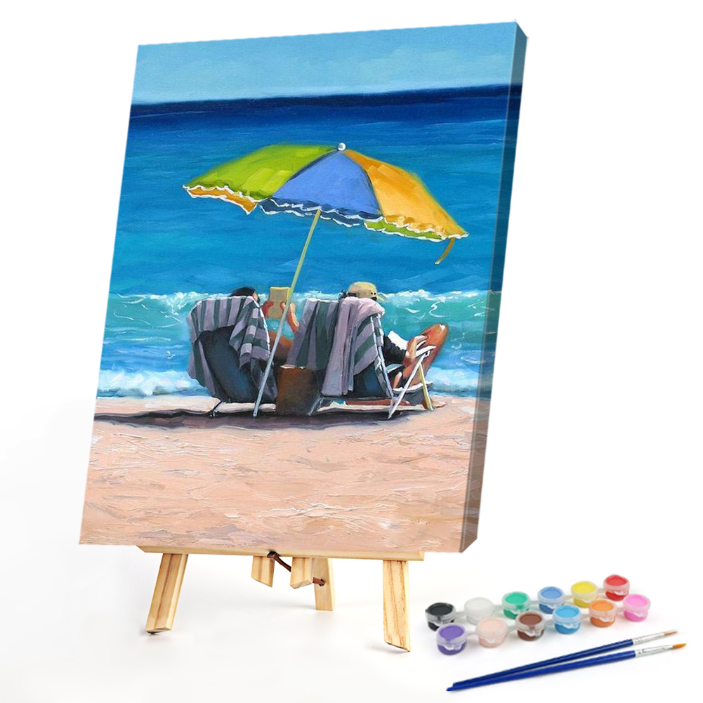 

40*50CM - Paint By Numbers - Beach Lounger, 501 Original