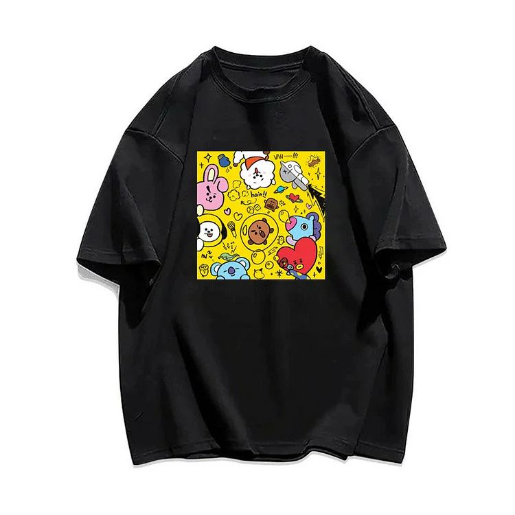 BT21 Cute Creative Graffiti T-shirt