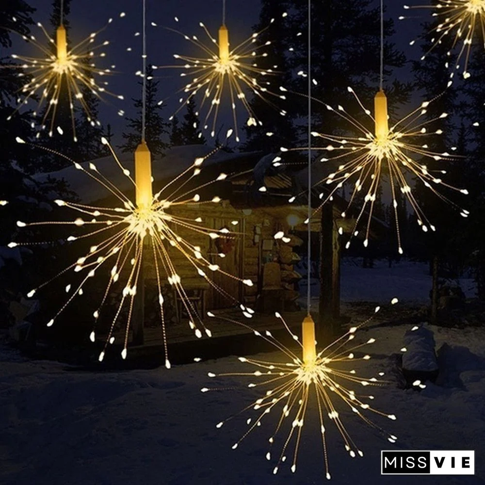 2PCS Solar Powered Garden Lights Outdoor Grass Globe Dandelion Lamp for Lawn Landscape Garden Holiday 1/2PCS