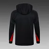 Joyfball 2024/2025 Liverpool Half-Pull Hat Style Training Suit Black Jersey 1:1 Thai Quality Set