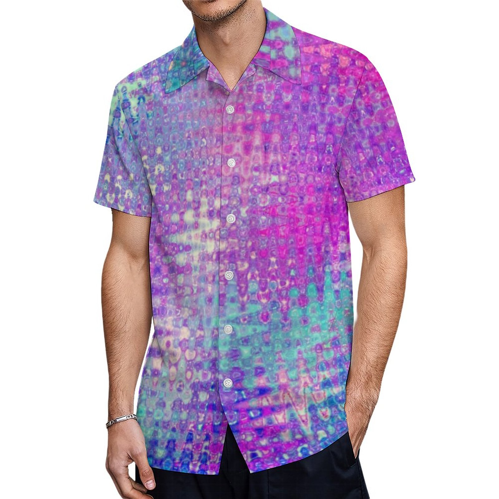 Bootyliscious Liquid Rave Mermaid Girl | Men's Tropical Print Hawaiian Beach Vacation Shirt | Life Is Better At The Beach Shirt Banana Hawaiian Shirt Hawaiian Brewers Shirt