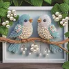 Bird Special Shaped 5D DIY Partial Drill Diamonds Dots Gem Art Kits for Adults Beginners Home Decor Diamonds Paintings Gem Art 11.81 X11.81inch