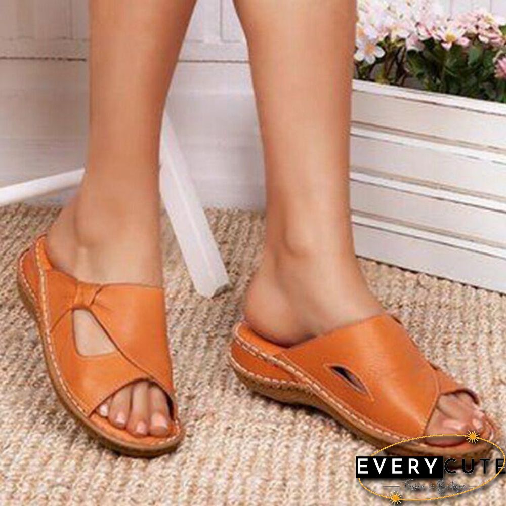 Hollow Breathable Women Summer Slipper