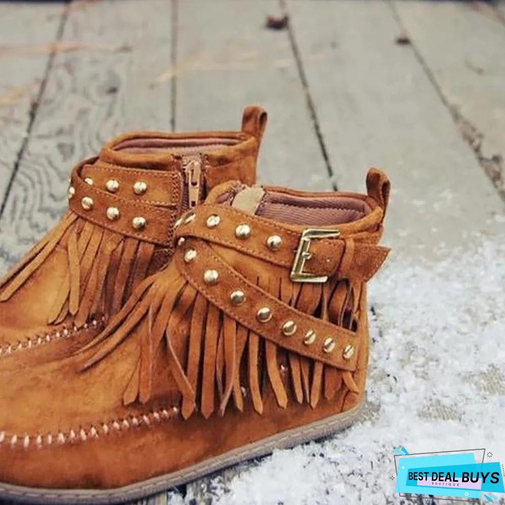 Women's Casual Vintage Ankle Boots