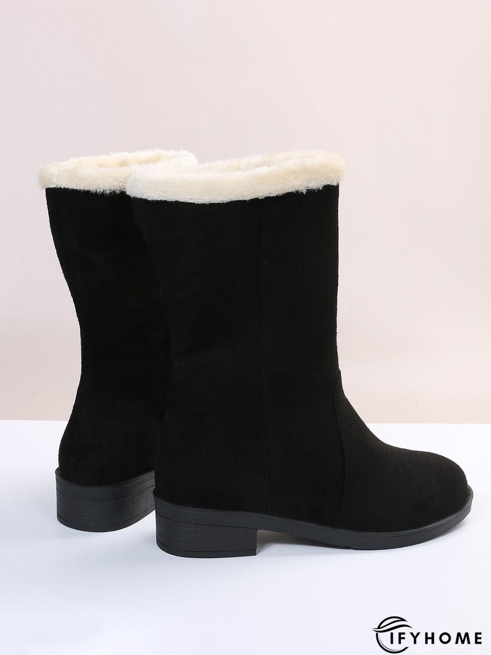 Plus Size Winter Casual Slip On Warm Lined Snow Boots | IFYHOME