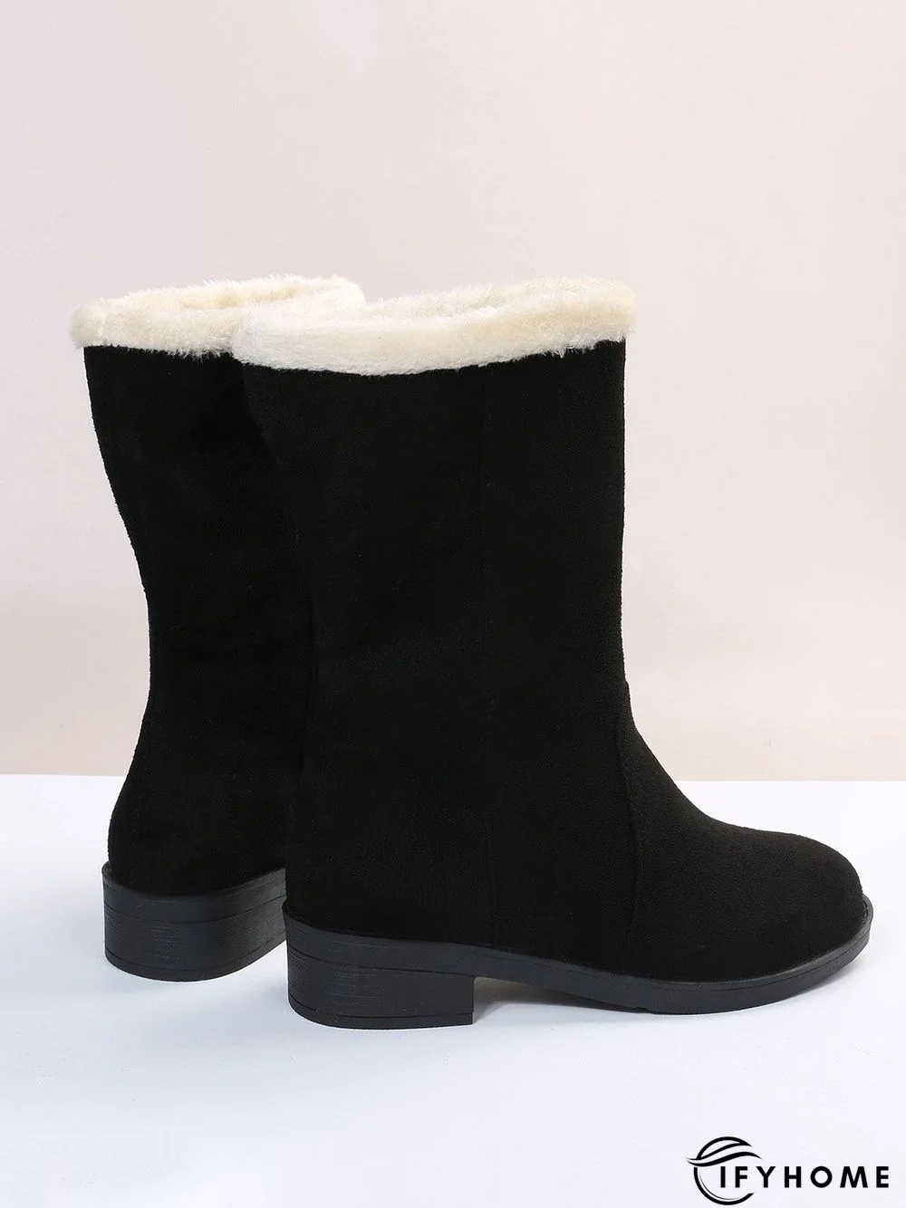 Plus Size Winter Casual Slip On Warm Lined Snow Boots | IFYHOME
