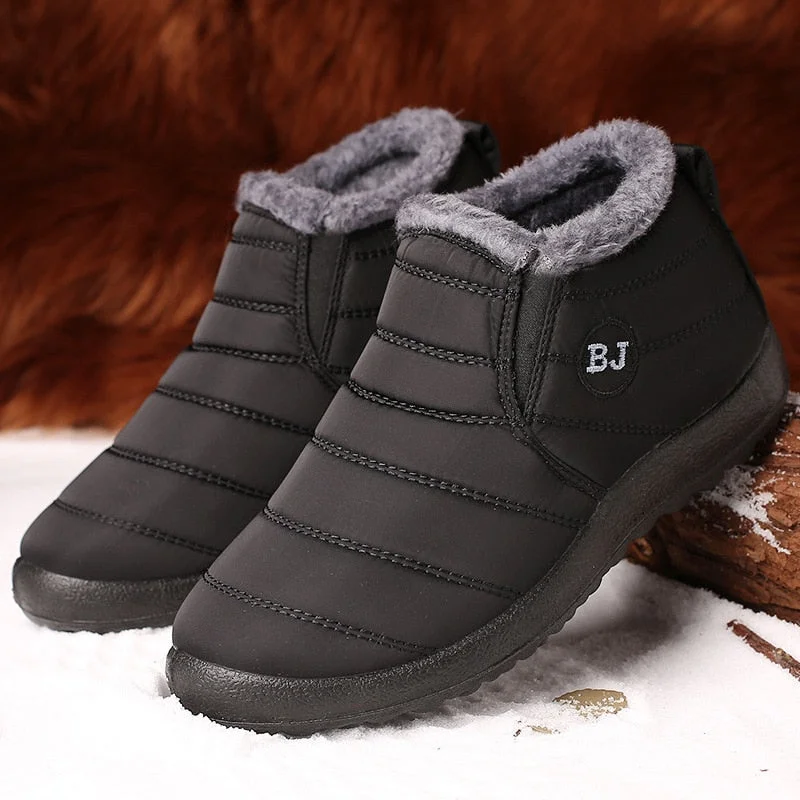 New Women Sneakers Winter Warm Women Casual Shoes Plush Waterproof Sneakers Women Shoes Slip On Woman Vulcanized Shoes Walking