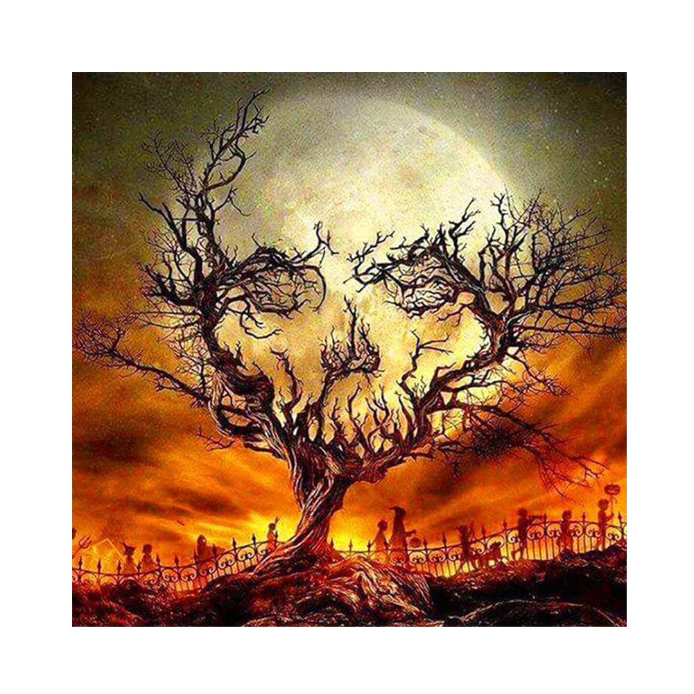 

Skull Tree - Square Drill Diamond Painting - 30*30CM, 501 Original