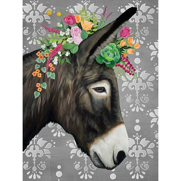 Donkey - Full Round Drill Diamond Painting - 30x40cm(Canvas)