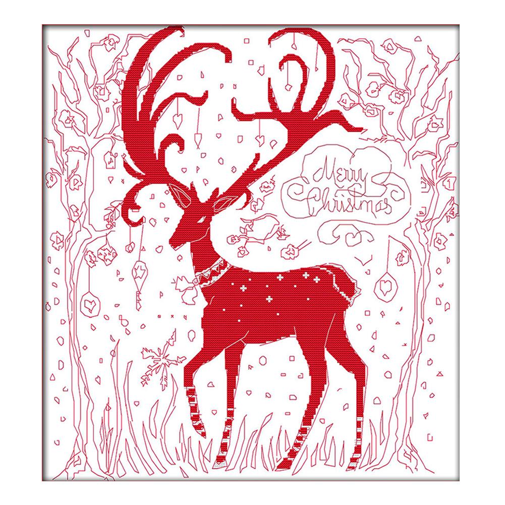 

Merry Christmas - 14CT Stamped Cross Stitch - 46*43cm, 501 Original