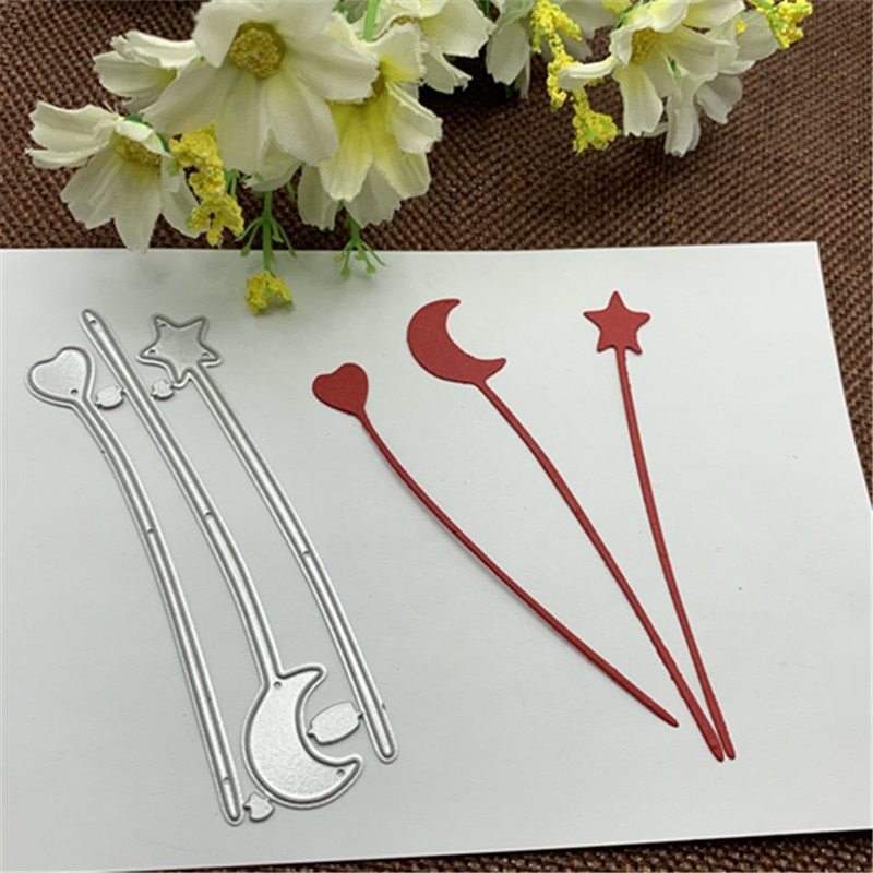 Moon star heart strip Metal Cutting Dies for DIY Scrapbooking Album Paper Cards Decorative Crafts Embossing Die Cuts