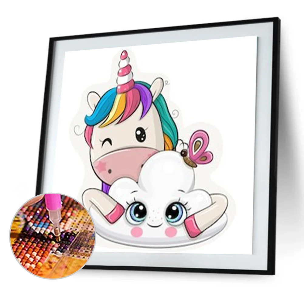 Cartoon Unicorn 5D DIY Full Round Drill Diamond Painting Mosaic Gift (G646)
