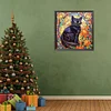Diamond Painting-DIY Full Round Drill Stained Glass Cat