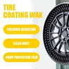 100g Tire Coating Wax Car Auto Tire Refurbishing Agent Dustproof Rim Cleaner Wax