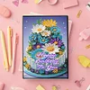 2 Stück 50-seitiges A5 Blumen Diamond Painting Notizbuch für Erwachsene Urlaubsgeschenk