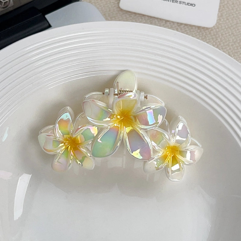 Vacation Sweet Korean Style Women’s Flower Acetic Acid Sheets Hair Claws