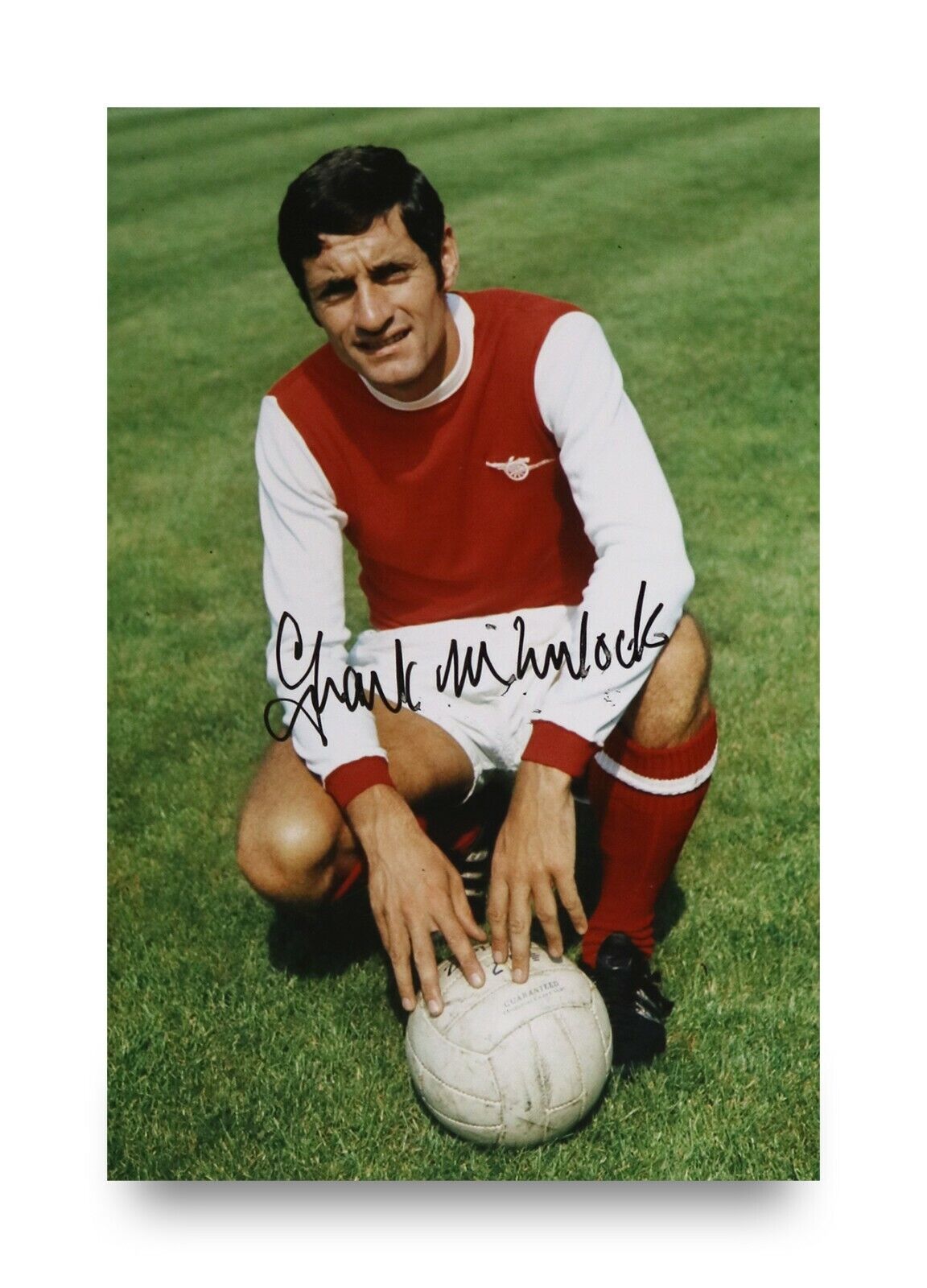 Frank McLintock Signed 6x4 Photo Poster painting Arsenal Gunners Scotland Genuine Autograph +COA