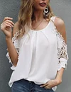 Cold Shoulder Cut Out Blouse