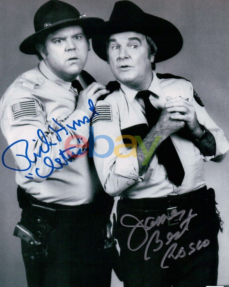 James Best Rick Hurst Dual Signed Autographed 8X10 Photo Poster painting The Dukes of Hazzard re