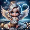 Moonlight Fairy-11CT Stamped Cross Stitch 45*45cm tapestrymarket