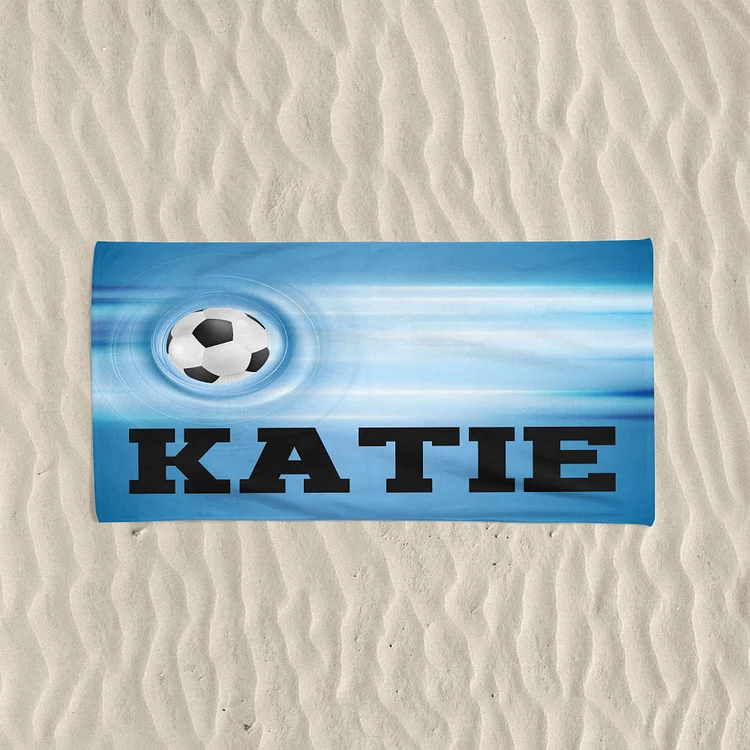 Personalized Soccer Beach Towel For Summer&Beach|DYTowel174