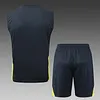 2025/2026 Real Madrid Pre-Match Training Dark Gray Vest+Shorts Football1:1 Thai Quality