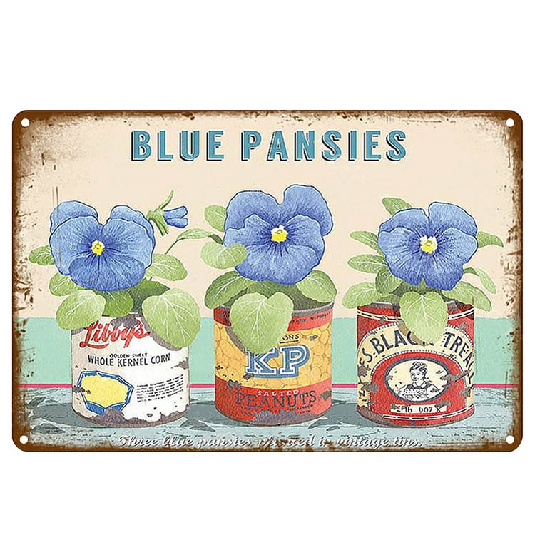 Garden Flower Herb - Vintage Tin Signs/Wooden Signs - 7.9x11.8in & 11.8x15.7in