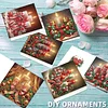 6PCS DIY Diamond Art Greeting Cards Christmas Candle Congratulations Cards Gift