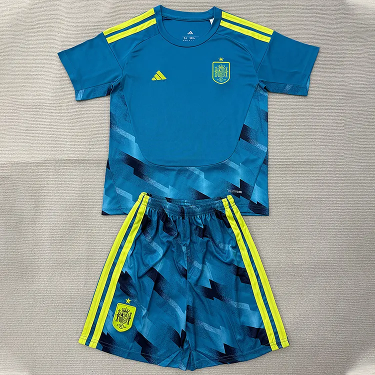 Kids Spain 2026 World Cup GK Football Jersey 1:1 Thai Quality