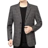 New two-button plaid suit