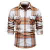Men's Business Fashion Plaid Long Sleeve Shirt