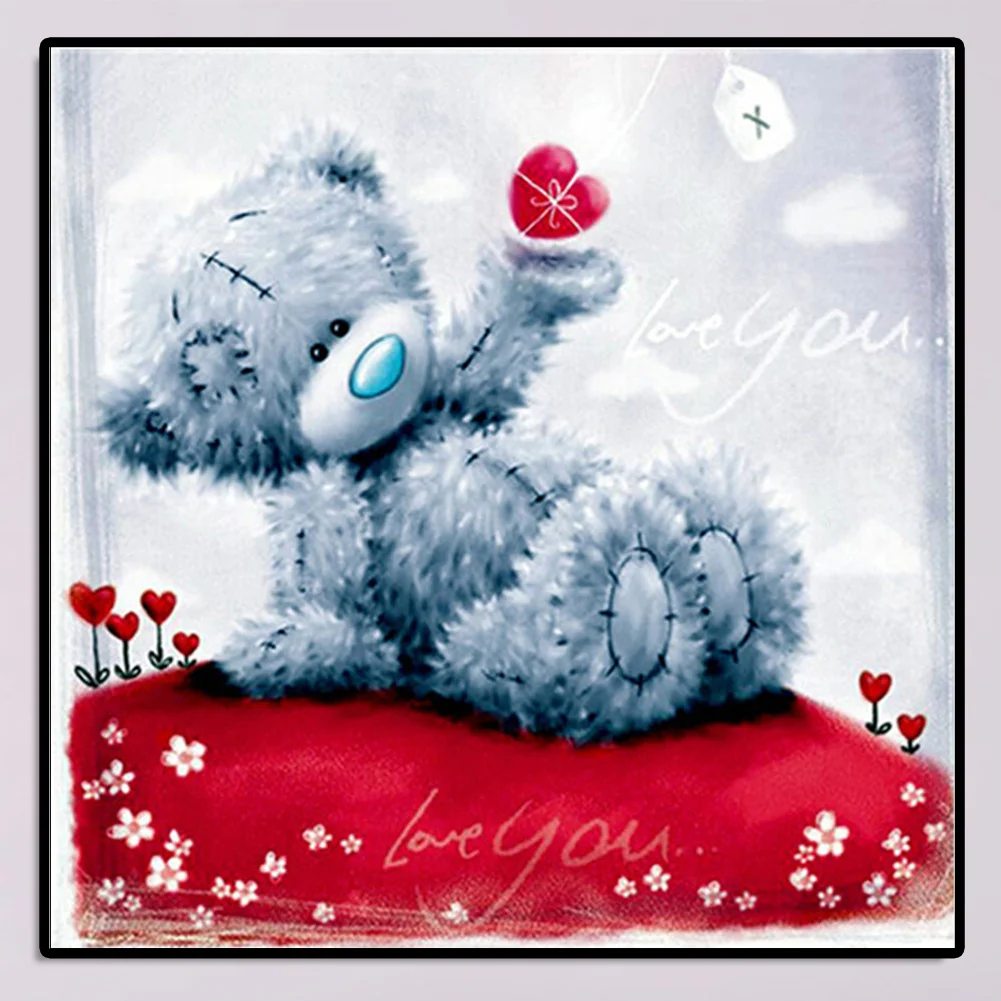 Full Round Diamond Painting 30*30cm - Care Bear