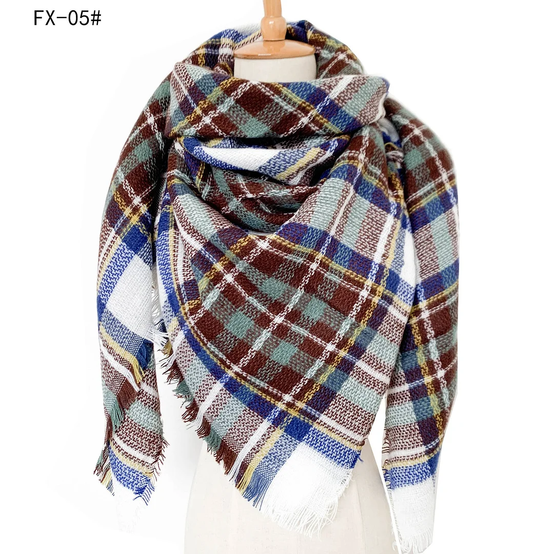 Plaid Pashmina Scarf Winter Scarf For Women