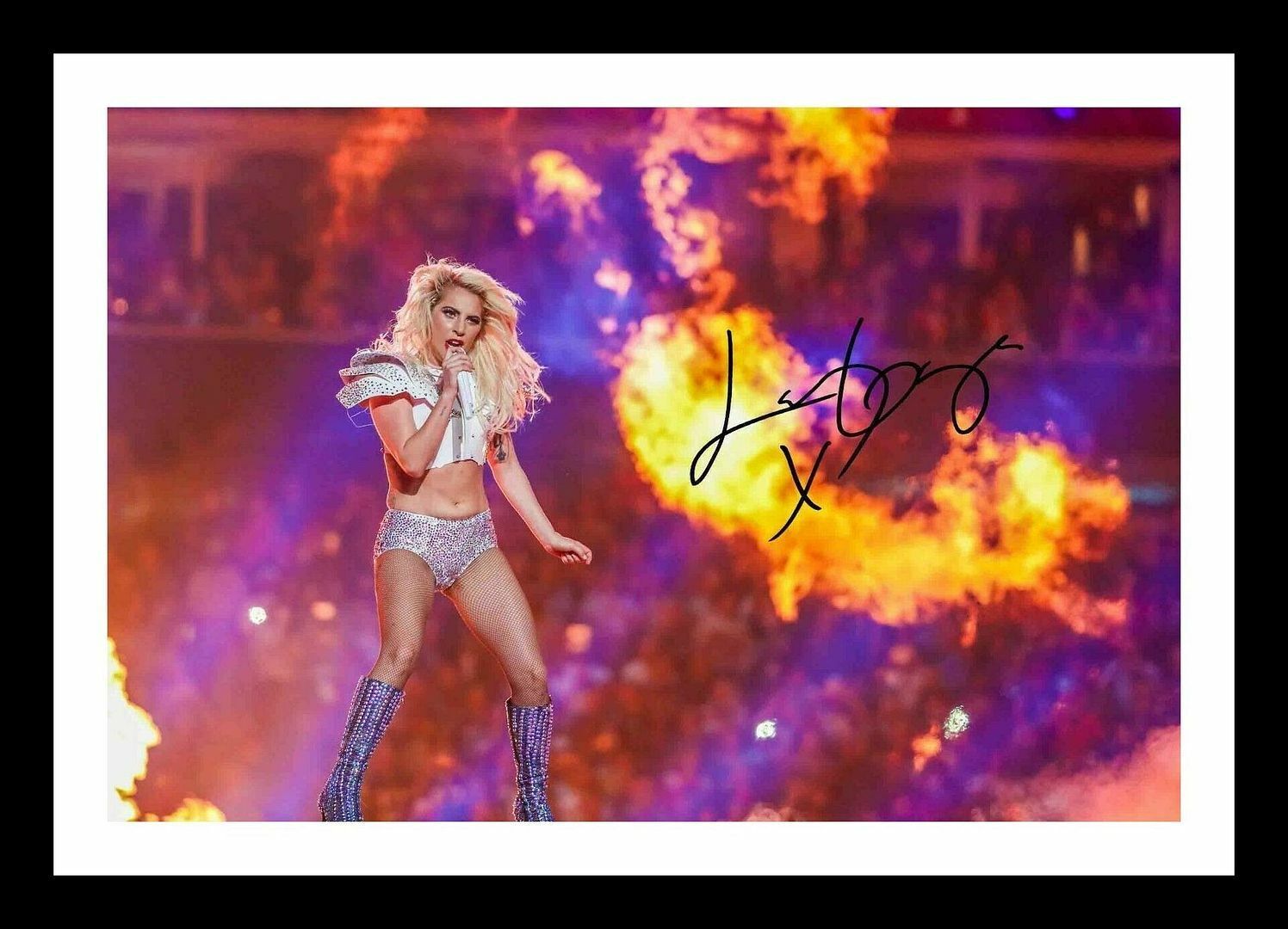 Lady Gaga Autograph Signed & Framed Photo Poster painting 18