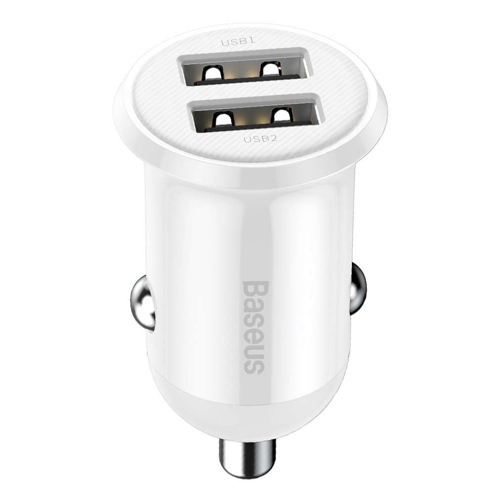Baseus Grain Pro Car Charger 4.8A Dual USB Charger Charging Adapter от Cesdeals WW
